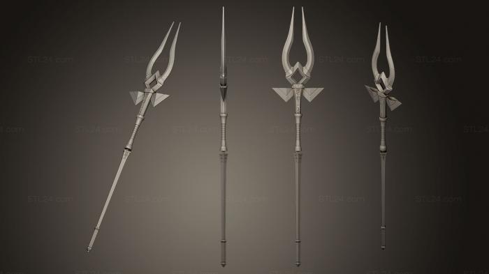 Miscellaneous figurines and statues (Egyptian staff, STKR_0549) 3D models for cnc